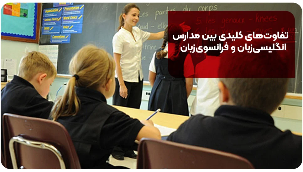مهاجرت تفاوتهای کلیدی بین مدارس انگلیسیزبان و فرانسویزبان