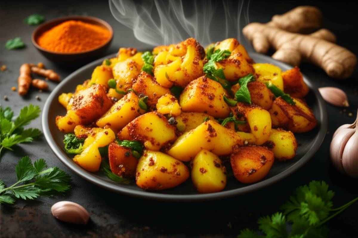آلو گوبی (Aloo Gobi) | دستور پخت غذای گیاهی هندی