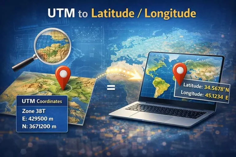 تبدیل UTM به مختصات